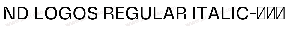 ND LOGOS REGULAR ITALIC字体转换